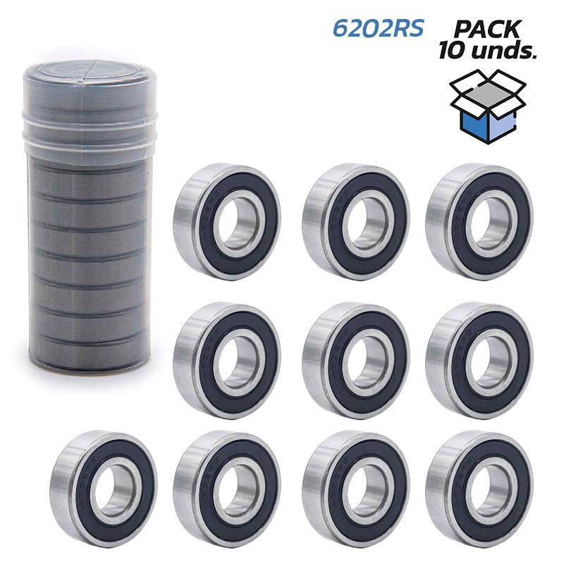 [CMM183] Repuestos / Rodamientos de bolas 6202RS - 10 uds