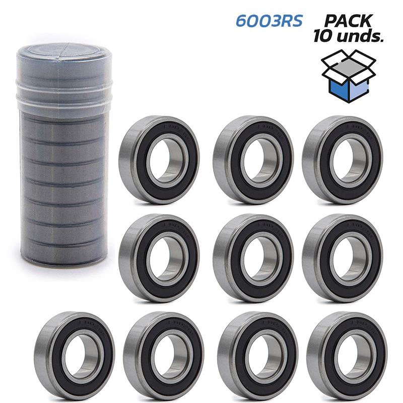 [CMM184] Repuestos / Rodamientos de bolas 6003RS - 10 uds