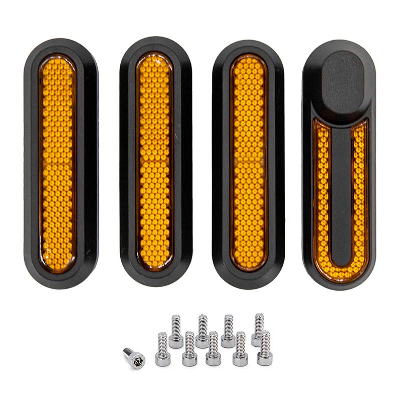 CatadiÃ³ptrico negro con reflector amarillo para Xiaomi