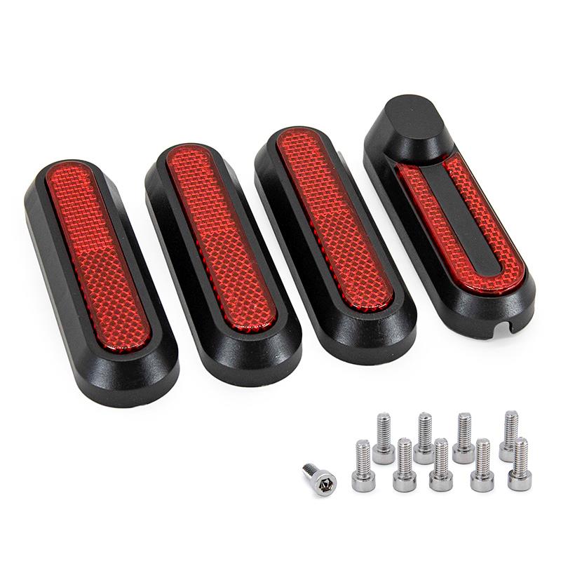 CatadiÃ³ptrico negro con reflector rojo para Xiaomi