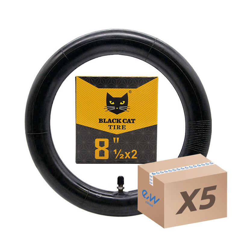 Cámara de aire 8,5x2 Black Cat - válvula recta -5uds