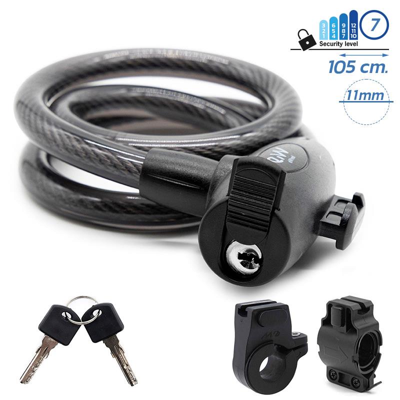 Candado de cable con llave [Ewheel] -105cm