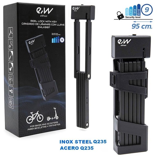 [ACA-006] Candado de laminas con llave [Ewheel]- 95cm 